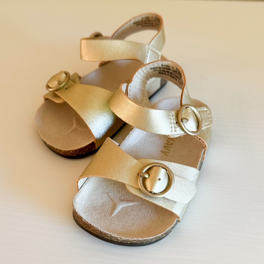6-12 Month Gold Baby Shoes - Old Navy